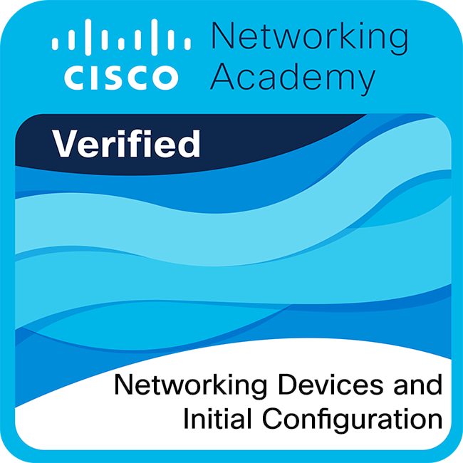 Networking Devices and Initial Configuration Badge