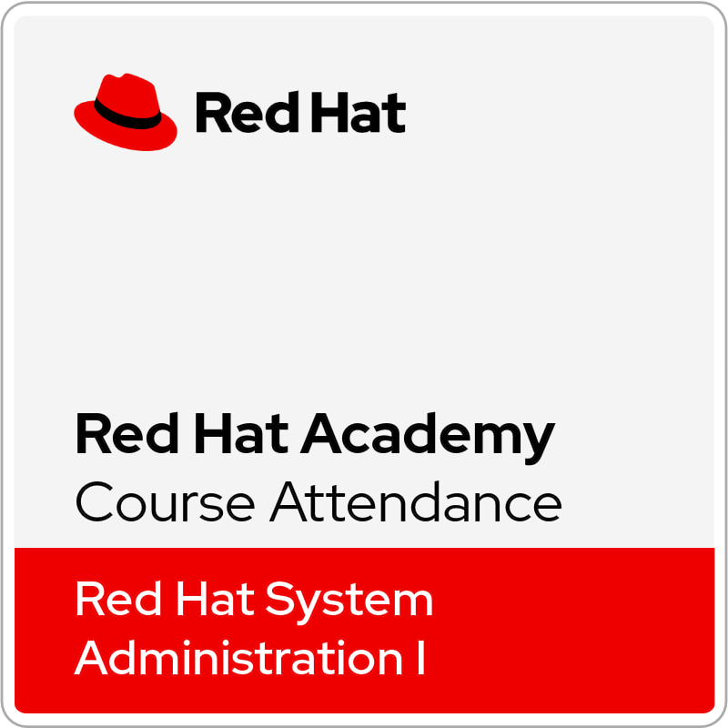 Red Hat System Administration I (RH124 - RHA) - Ver. 9.3 Badge