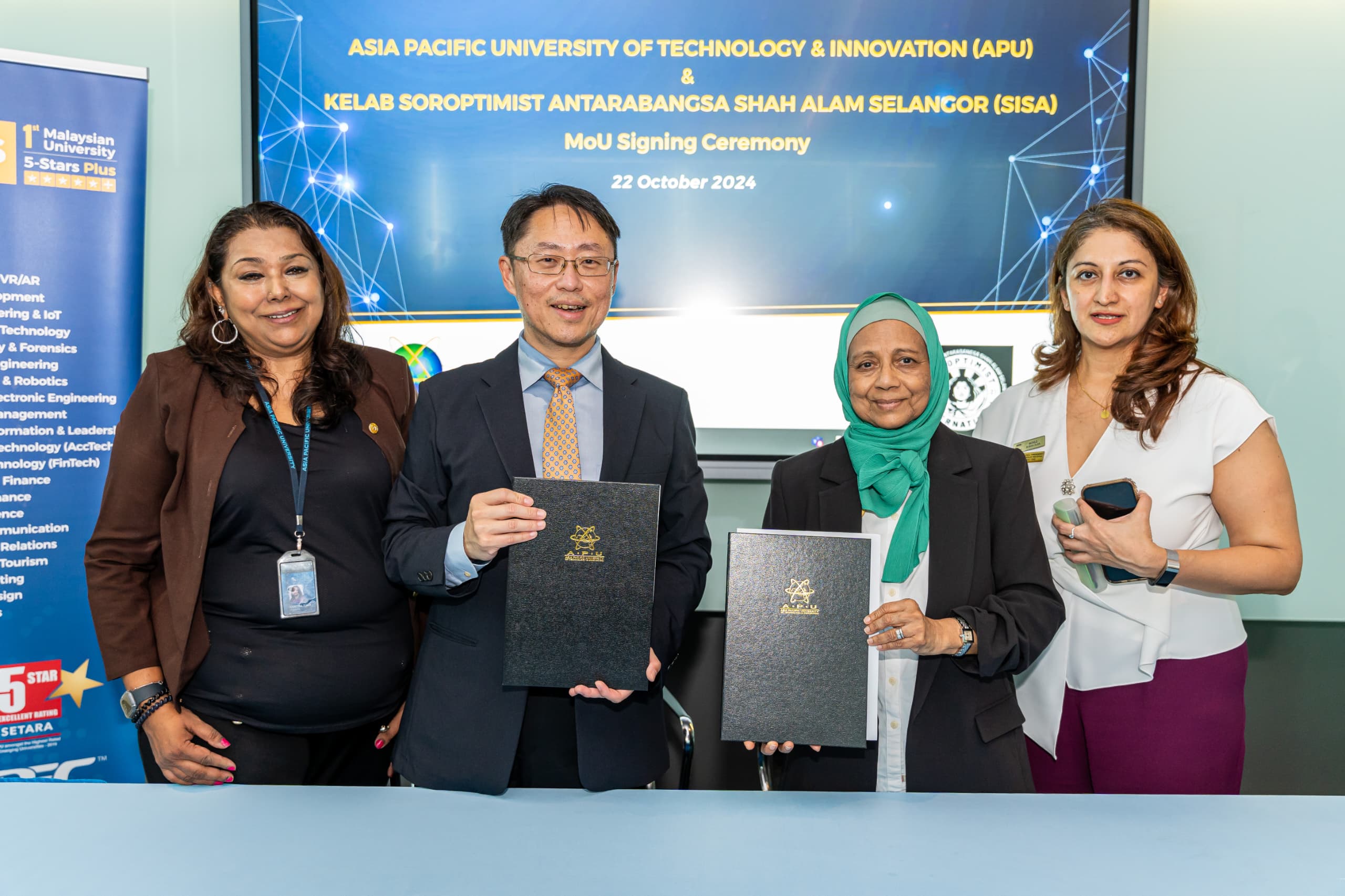 MOA Signning Asia Pacific University (APU) & Kelab Soroptimist Antarabangsa Shah Alam Selangor (SISA)